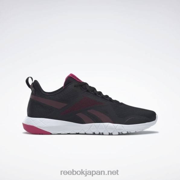 フレクサゴン フォース 3 ワイド D レディース トレーニング シューズ Reebok コアブラック/マルーン/パシュートピンク 0P408919