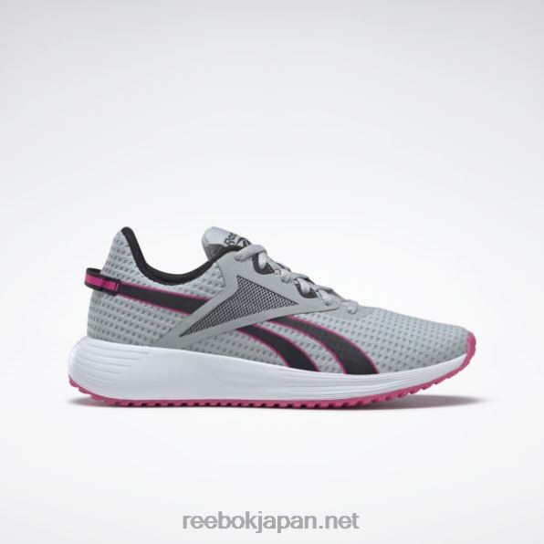 ライトプラス 3 女性用シューズ Reebok ピュアグレー3/コアブラック/プラウドピンク 0P408285