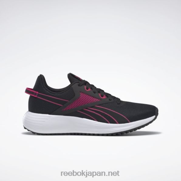 ライト プラス 3 レディース ランニング シューズ Reebok コアブラック/パシュートピンク/FTWRホワイト 0P408139