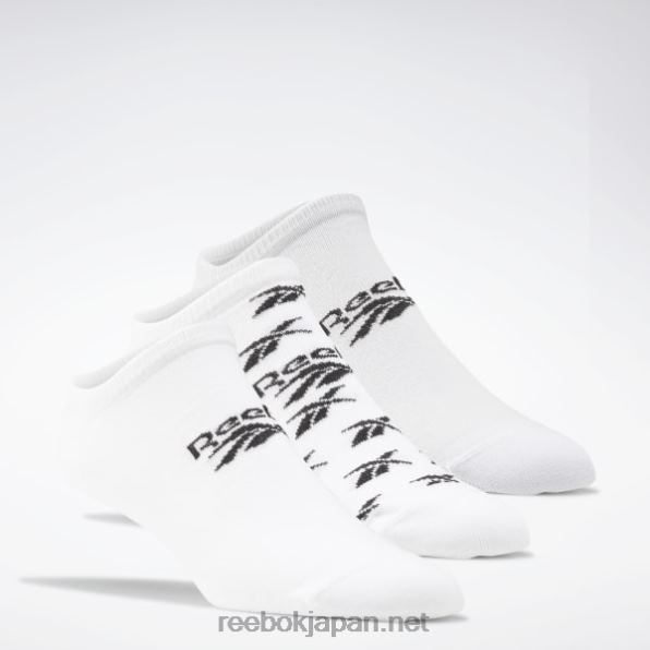 クラシック インビジブル ソックス 3 足 Reebok ホワイト/LGHソリッドグレー 0P4081001