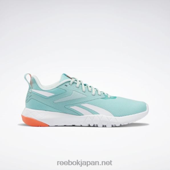 フレクサゴン フォース 4 レディース トレーニング シューズ Reebok セミクラシックティール/ミスト/オレンジフレア 0P408398