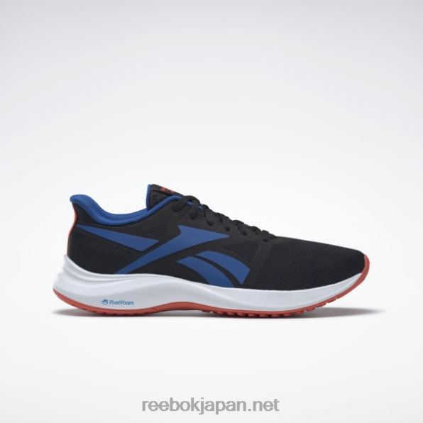 ランナー 5 メンズ ランニング シューズ Reebok コアブラック/セミオレンジフレア/ベクターブルー 0P4081070