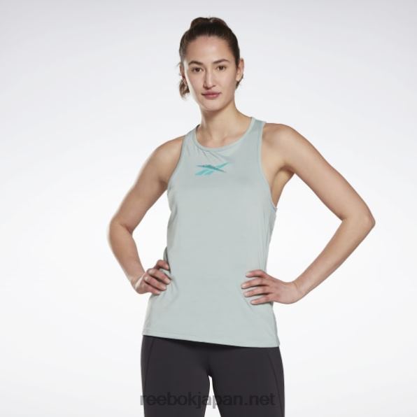 女性 Activchill グラフィック タンクトップ Reebok シーサイドグレー 0P408779