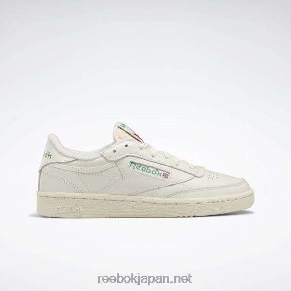 クラブ C 85 ヴィンテージ レディース シューズ Reebok チョーク/アラバスター/グレングリーン 0P4082