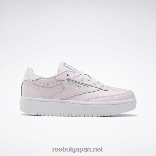 子供たち クラブ C 85 ダブルシューズ - 小学校 Reebok 磁器ピンク/ftwr ホワイト/シルバー メット。 0P4081442