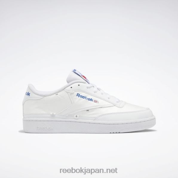 クラブC 85 X Uシューズ Reebok ftwr ホワイト/ベクター ブルー 0P408452