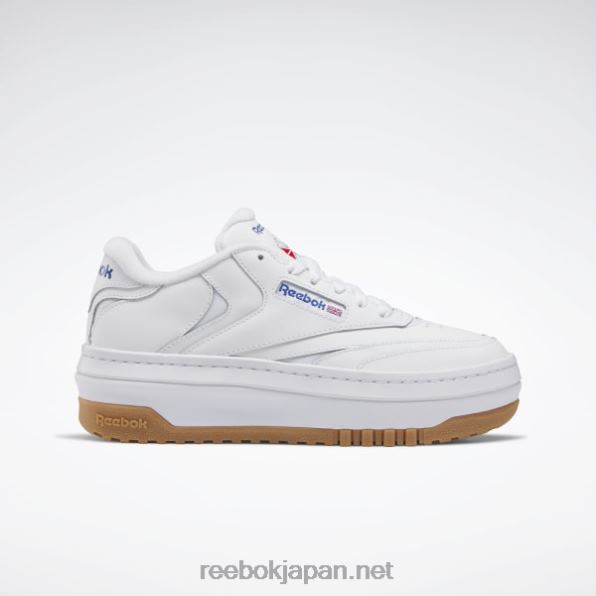 クラブ C エクストラ レディース シューズ Reebok ftwr ホワイト/ベクター ブルー 0P40859