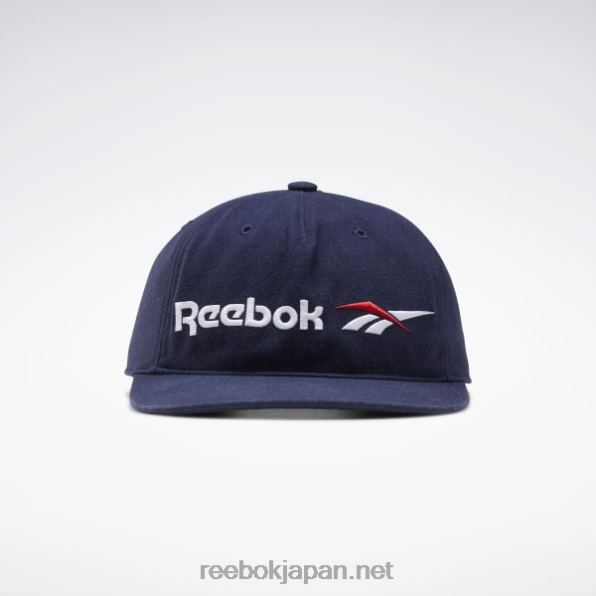 古典的なベクトルのフラット ピーク ハット Reebok ベクトル海軍 0P4081009