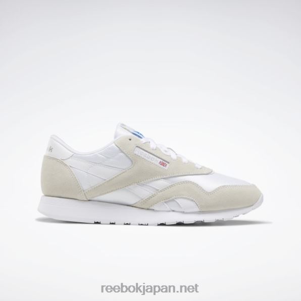 クラシックナイロン紳士靴 Reebok ホワイト/ライトグレー 0P4081141