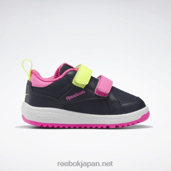 子供たち ウィーボック クラスプ ローシューズ - 幼児用 Reebok ベクターネイビー/アトミックピンク/ソーラーアシッドイエロー 0P4081404