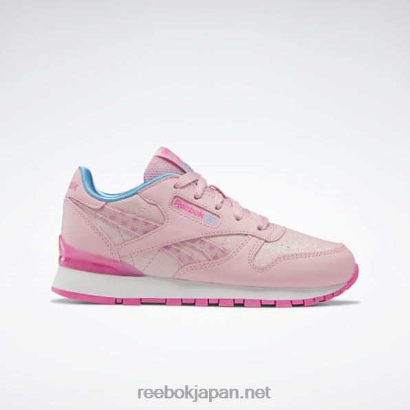 子供たち クラシックレザーステップアンドフラッシュシューズ - 就学前 Reebok ピンクグロウ/アトミックピンク 0P4081451