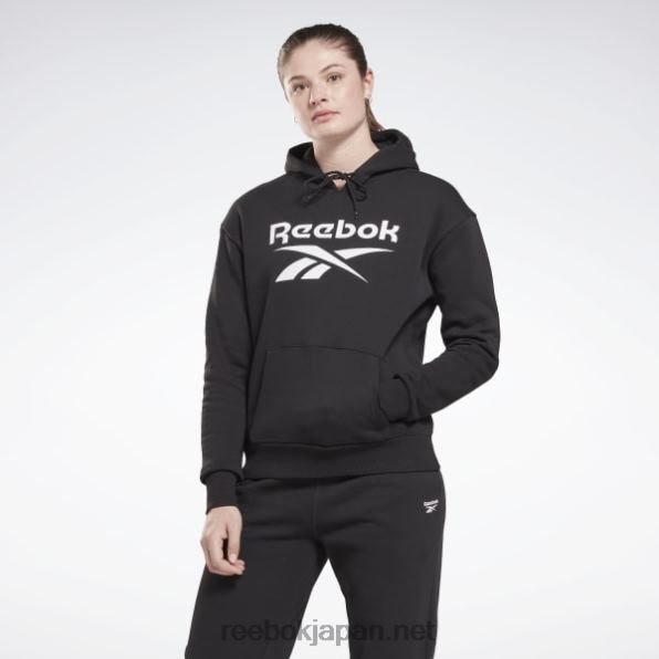 女性 アイデンティティビッグロゴフリースパーカー Reebok 黒 0P408408