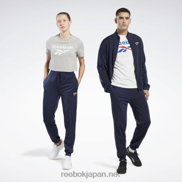 アイデンティティ ベクトル ニット トラック パンツ Reebok ベクトル海軍 0P408415