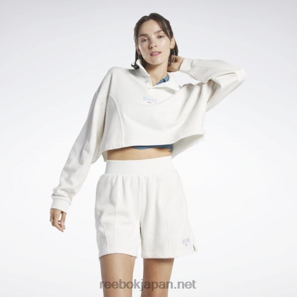 女性 クラシック バーシティ スウェットシャツ Reebok チョーク 0P408483