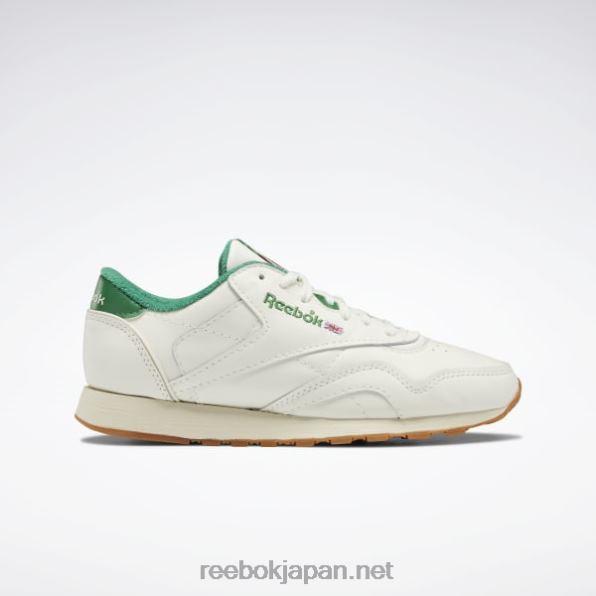 クラシックレザープラスシューズ Reebok チョーク/グレングリーン/アラバスター 0P408591