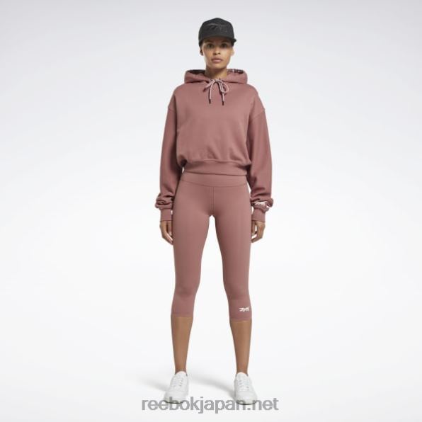 女性 ヴィクトリア ベッカム クロップロゴ パーカー Reebok 乾いた大地 0P408617