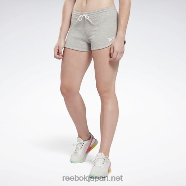 女性 アイデンティティ フレンチテリーショーツ Reebok ミディアムグレーヘザー 0P408637