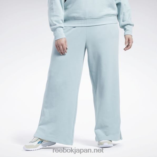 女性 クラシックワイドレッグパンツ（プラスサイズ） Reebok シーサイドグレー 0P408649