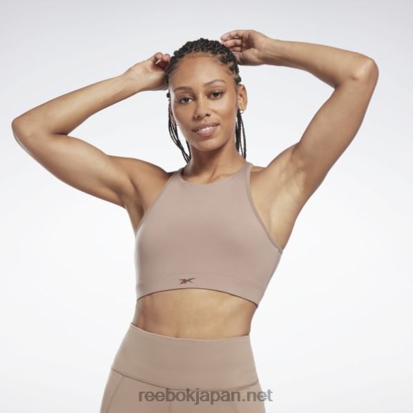 女性 ヨガロングラインスポーツブラ Reebok トープ 0P408659