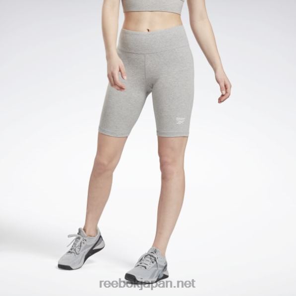 女性 アイデンティティ フィット ロゴ ショーツ Reebok ミディアムグレーヘザー 0P408693