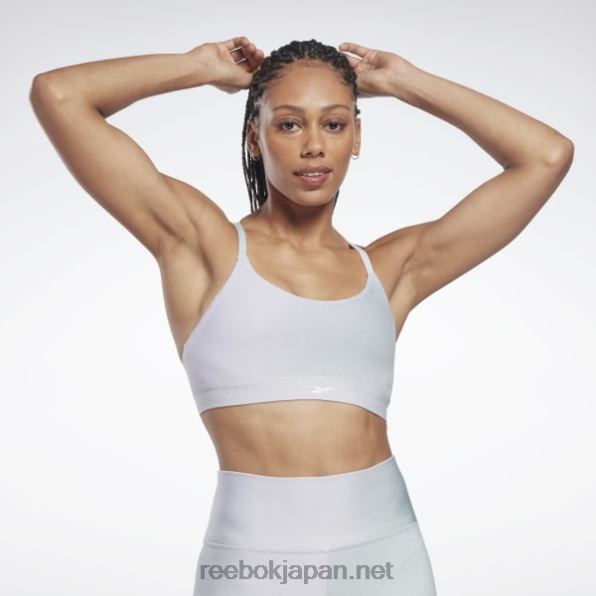 女性 ヨガストラップ付きスポーツブラ Reebok 紫のオアシス 0P408726