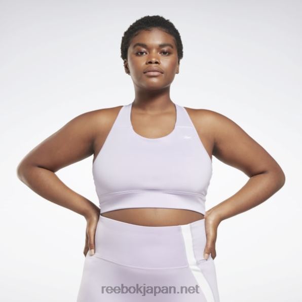 女性 ランニング エッセンシャル ハイインパクト ブラ (プラスサイズ) Reebok 紫のオアシス 0P408770