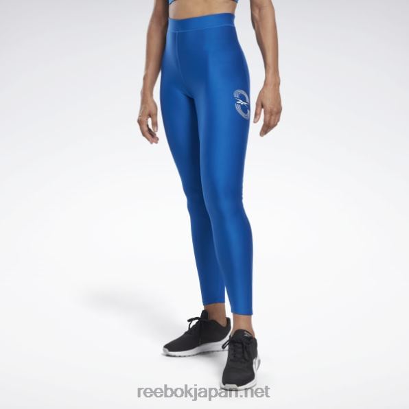 女性 ランニングベクトルレギンス Reebok ベクトル青 0P408947