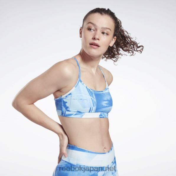 女性 スキニースポーツブラ Reebok コートブルー 0P408999