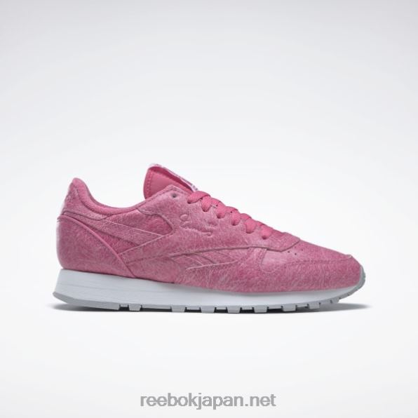 イームズのクラシックレザーシューズ Reebok アストロピンク/FTWRホワイト/コールドグレー2 0P408375