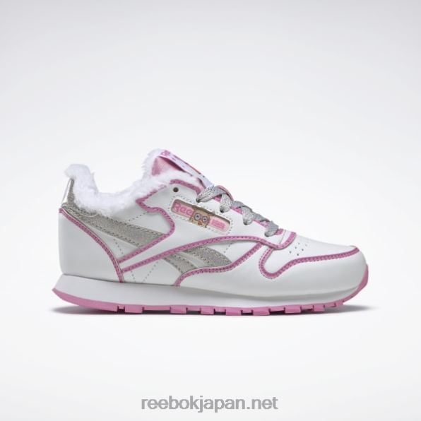 子供たち ペッパピッグクラシックレザーシューズ - 就学前 Reebok ftwr ホワイト/アイコノ ピンク 0P4081443