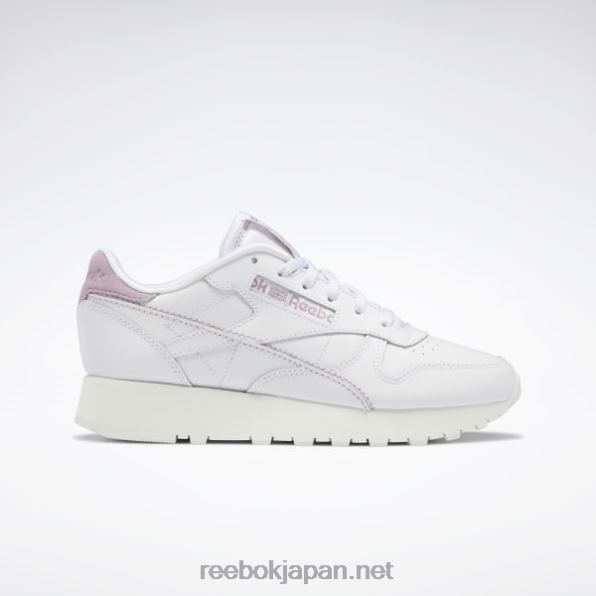 クラシックなレザーでレディースシューズを自分のものにしましょう Reebok ftwr ホワイト/チョーク/インフューズド ライラック 0P408209