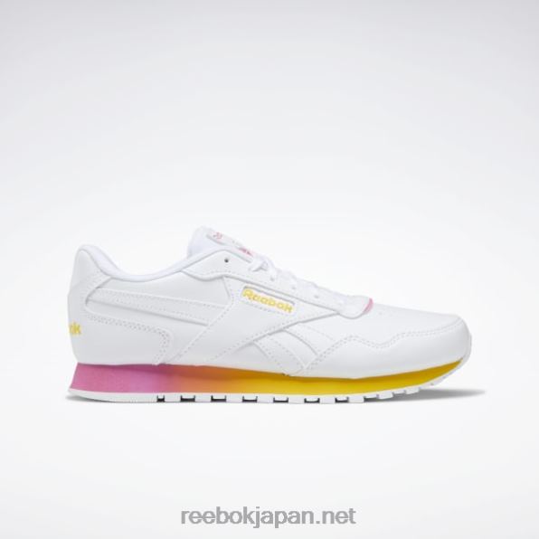 クラシック ハーマン ラン レディース シューズ Reebok ftwr ホワイト/トゥルー ピンク/常にイエロー 0P408826