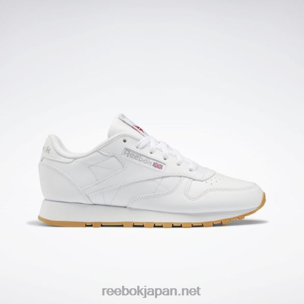 女性 クラシックな革靴 Reebok ftwr ホワイト/ピュア グレー 3/リーボック ラバーガム-03 0P40855