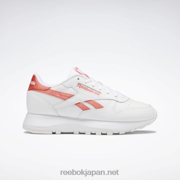 クラシックレザーSPレディースシューズ Reebok ftwr ホワイト/セミオレンジ フレア 0P408290