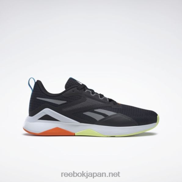 ナノフレックス TR 2.0 メンズ トレーニング シューズ Reebok コアブラック/ピュアグレー6/スマッシュオレンジ S23-R 0P4081199