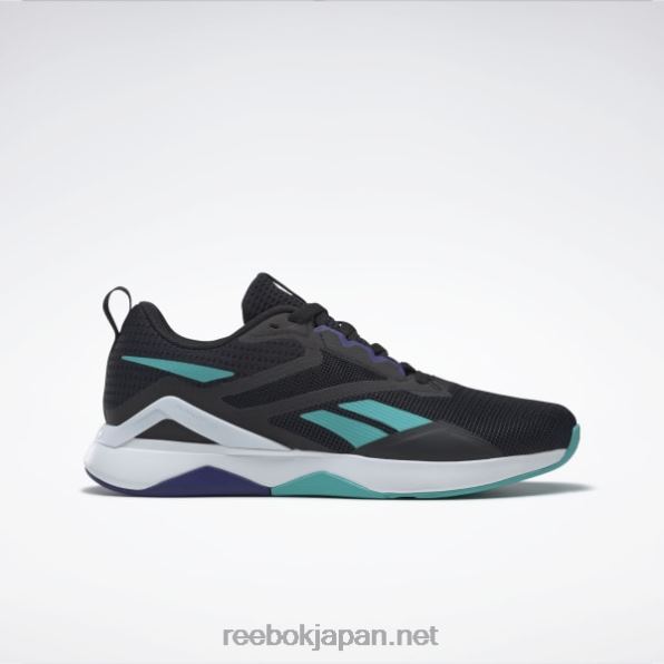 ナノフレックス TR 2.0 メンズ トレーニング シューズ Reebok コアブラック/ピュアグレー8/クラシックティール 0P4081128