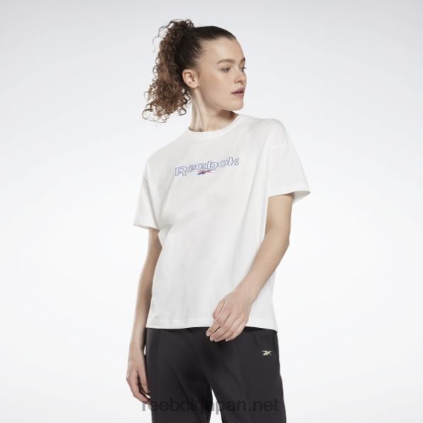 女性 ブランドのTシャツ Reebok 白 0P408727