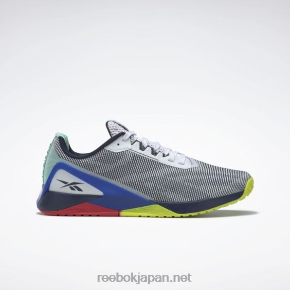 ナノ X1 グリット メンズ トレーニング シューズ Reebok ftwr ホワイト/ベクター ネイビー/コート ブルー 0P4081087