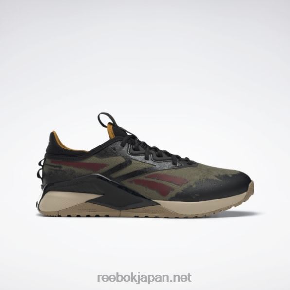 ジュラシック ワールド ナノ X2 アドベンチャー メンズ トレーニング シューズ Reebok モダンオリーブ/コアブラック/ワイルドカーキ 0P4081052