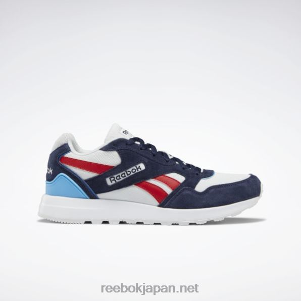 gl 1000 靴 Reebok コールドグレー/ベクターネイビー/ラディアントアクア 0P408336