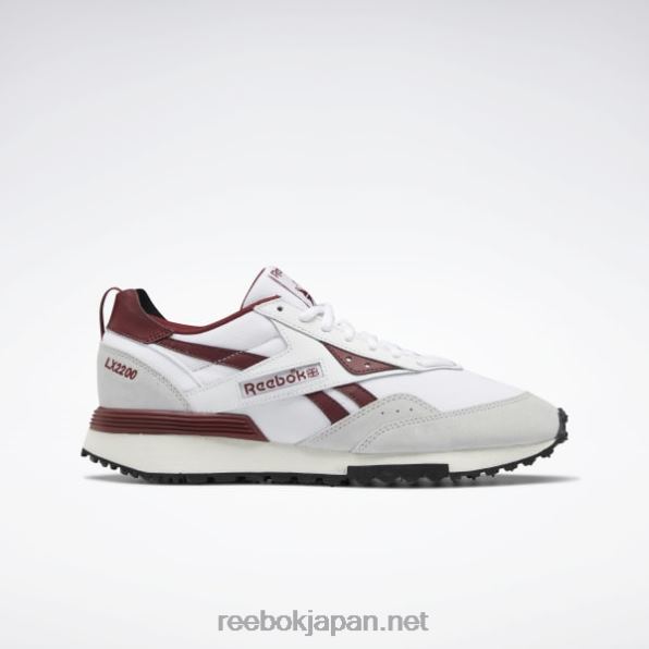 lx2200の靴 Reebok ftwr ホワイト/クラシック バーガンディ/ピュア グレー 2 0P40899