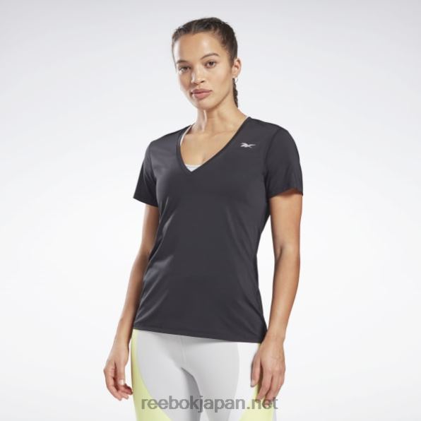 女性 Activchill アスレチック T シャツ Reebok 黒 0P408878