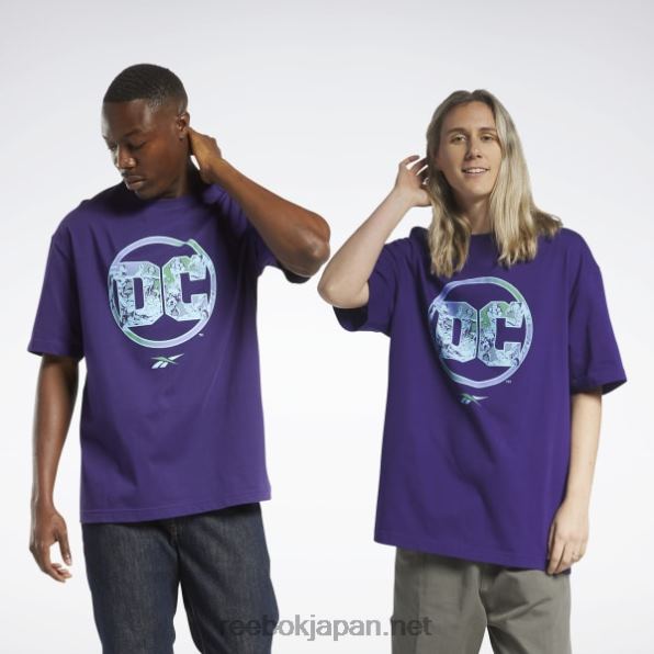 DC×ロゴTシャツ Reebok 暗い蘭 0P408409