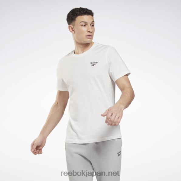 男性 アイデンティティ クラシック T シャツ Reebok 白 0P4081170