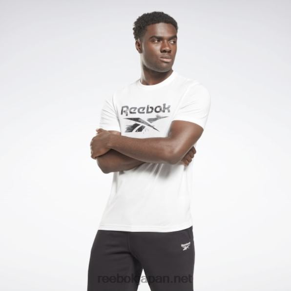 男性 アイデンティティモダンカモTシャツ Reebok 白 0P4081186