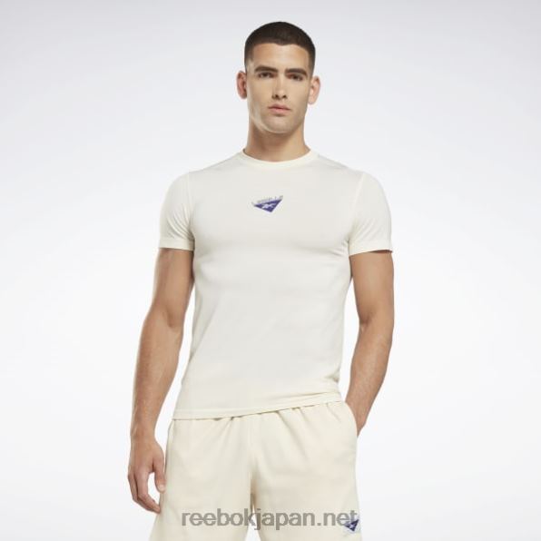 男性 レスミルズ ミオニット Tシャツ Reebok クラシックホワイト 0P4081332