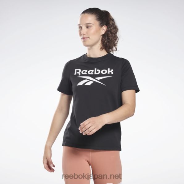 女性 アイデンティティTシャツ Reebok 黒 0P408713