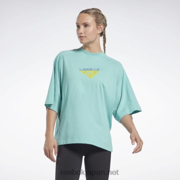 女性 レスミルズレイヤリングTシャツ Reebok セミクラシックティール 0P408720