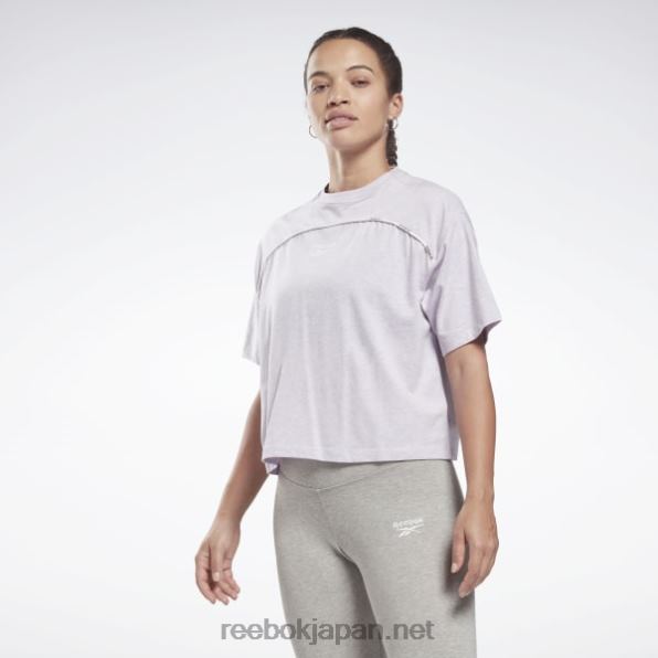 女性 パイピングTシャツ Reebok クォーツグローメル 0P408851