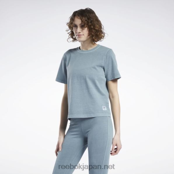 女性 クラシック天然染料Tシャツ Reebok 真夜中の松 0P408974